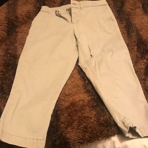 Tan ankle pants